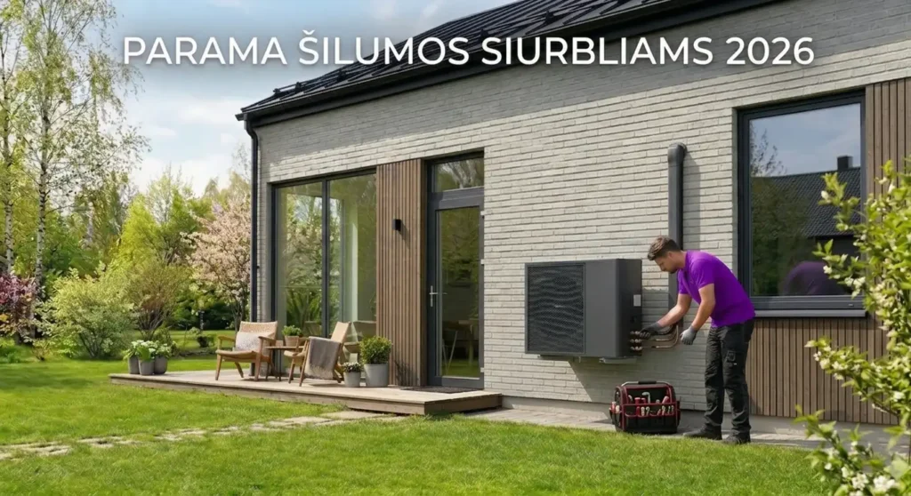 Kvietimai teikti paraiškas šilumos siurbliams