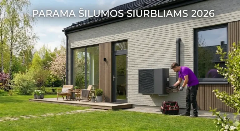 Kvietimai teikti paraiškas šilumos siurbliams